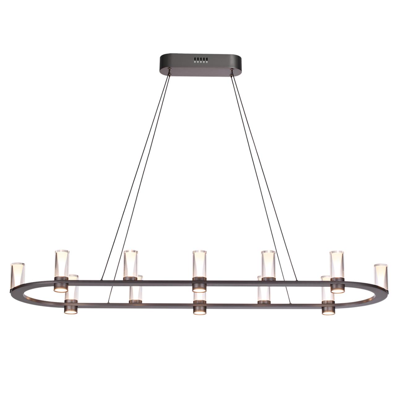7143/65L HIGHTECH ODL26 513 Подвесной светильник темный никель/акрилл/металл IP20 LED 69W 3830Лм 3000K 180° 220V DEFANCE — изображение 3