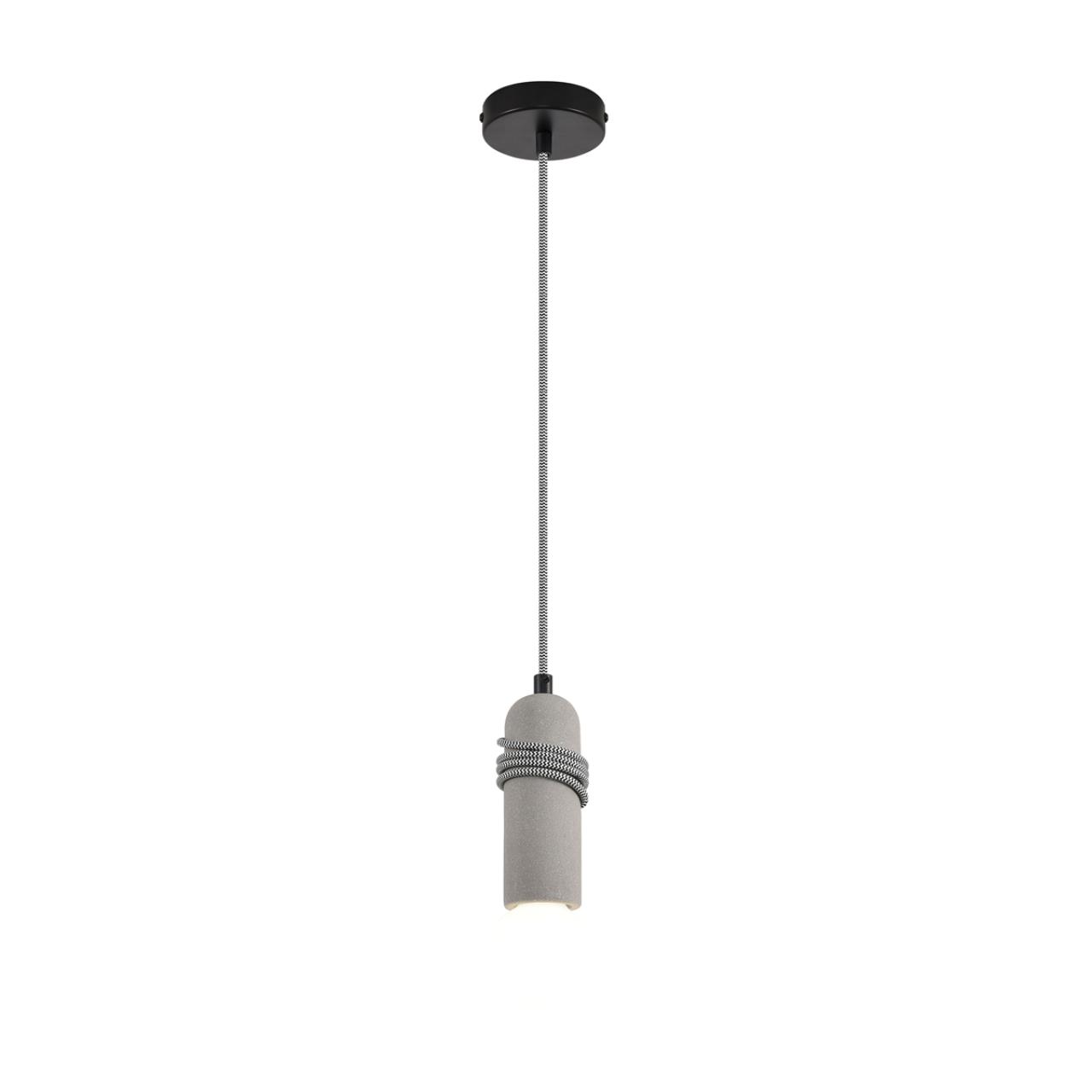 8365/1A ECO LN26 330 черный/серый, металл/бетон Подвес E27 LED 10W 220V TESLA — изображение 4