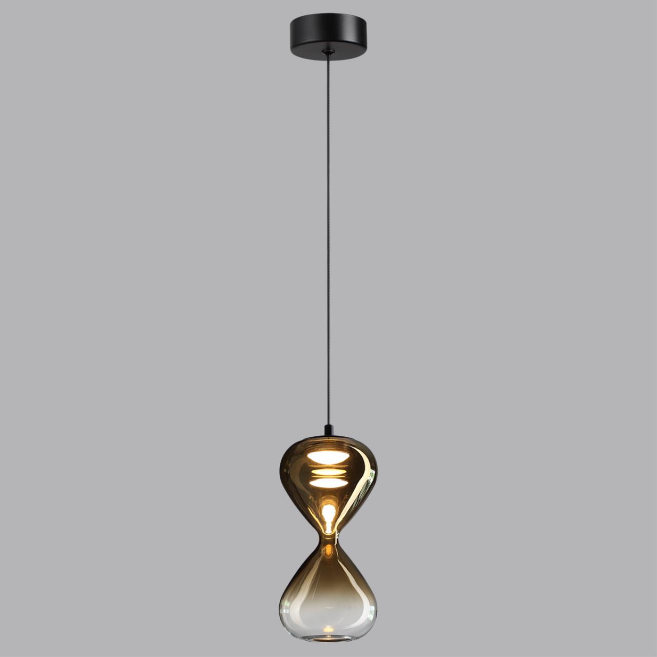 5094/4LA PENDANT ODL25 357 черный/золотой градиент/прозрачн./металл/стекло Подвес LED 4W 4000K 388Лм GLESSI — изображение 5