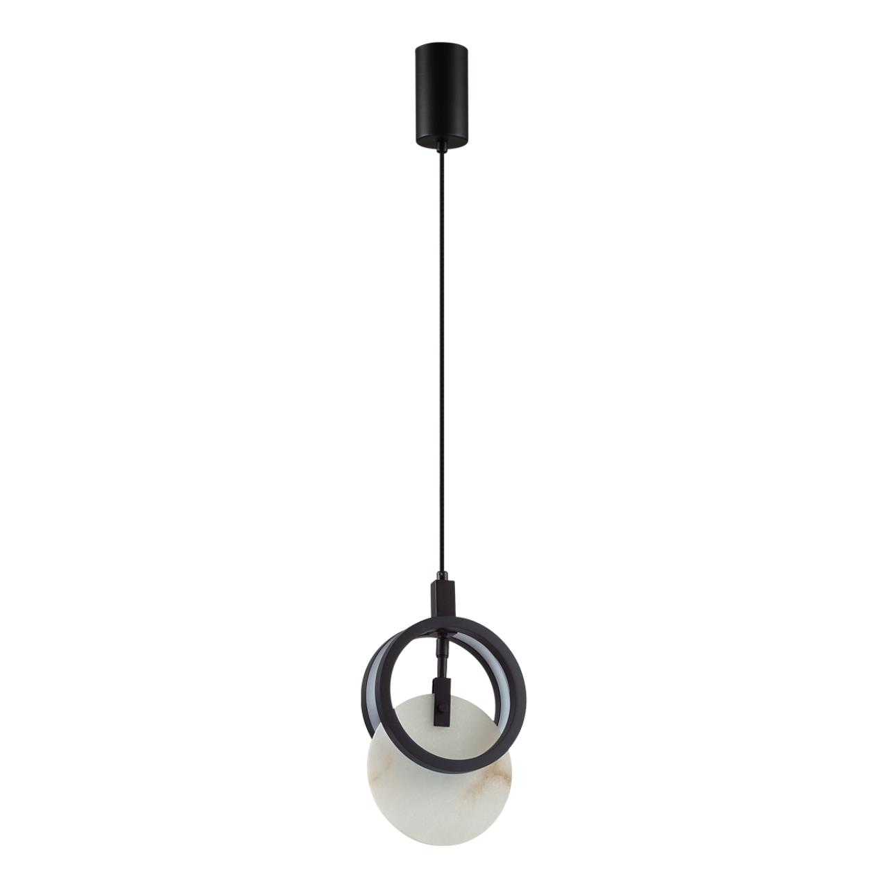 5422/17L HIGHTECH ODL_EX25 083 черный/металл/алебастр Подвес LED 17W 3000K 986Лм MERCURY