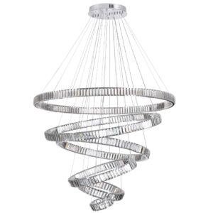 4930/260L L-VISION ODL24 593 хром/прозрачный металл/хрусталь Люстра LED 260W 4000K 30600Лм VEKIA