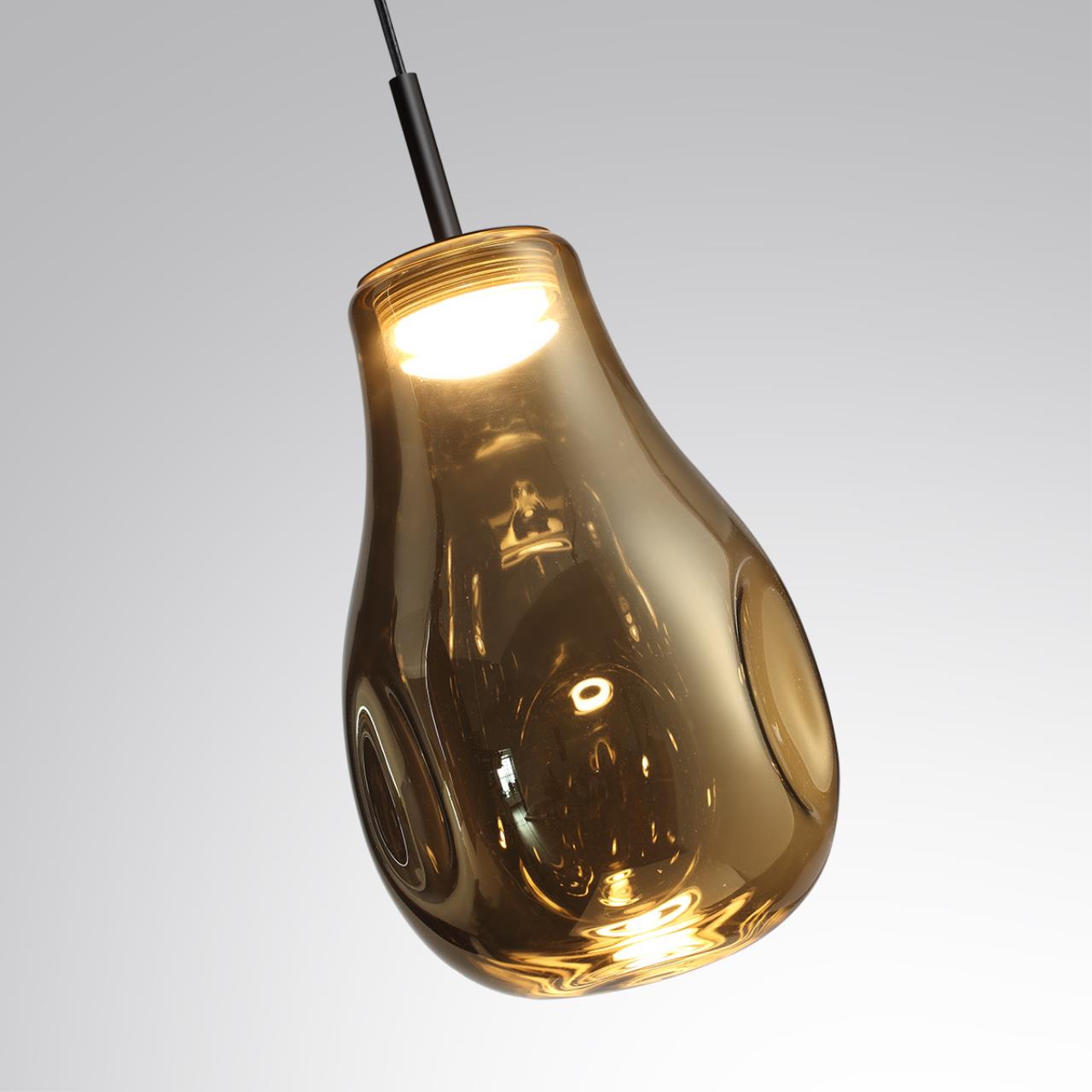 5098/4LA PENDANT ODL25 365 черный/золотой/металл/стекло Подвес LED 4W 4000K 388Лм NAVE — изображение 5