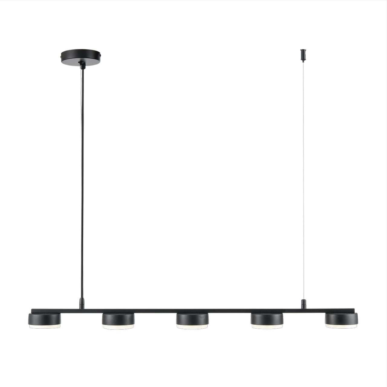 8117/5 COMFI LN26 236 черный, металл Подвесной светильник LED GX53 5*7W 220V TORINA — изображение 7