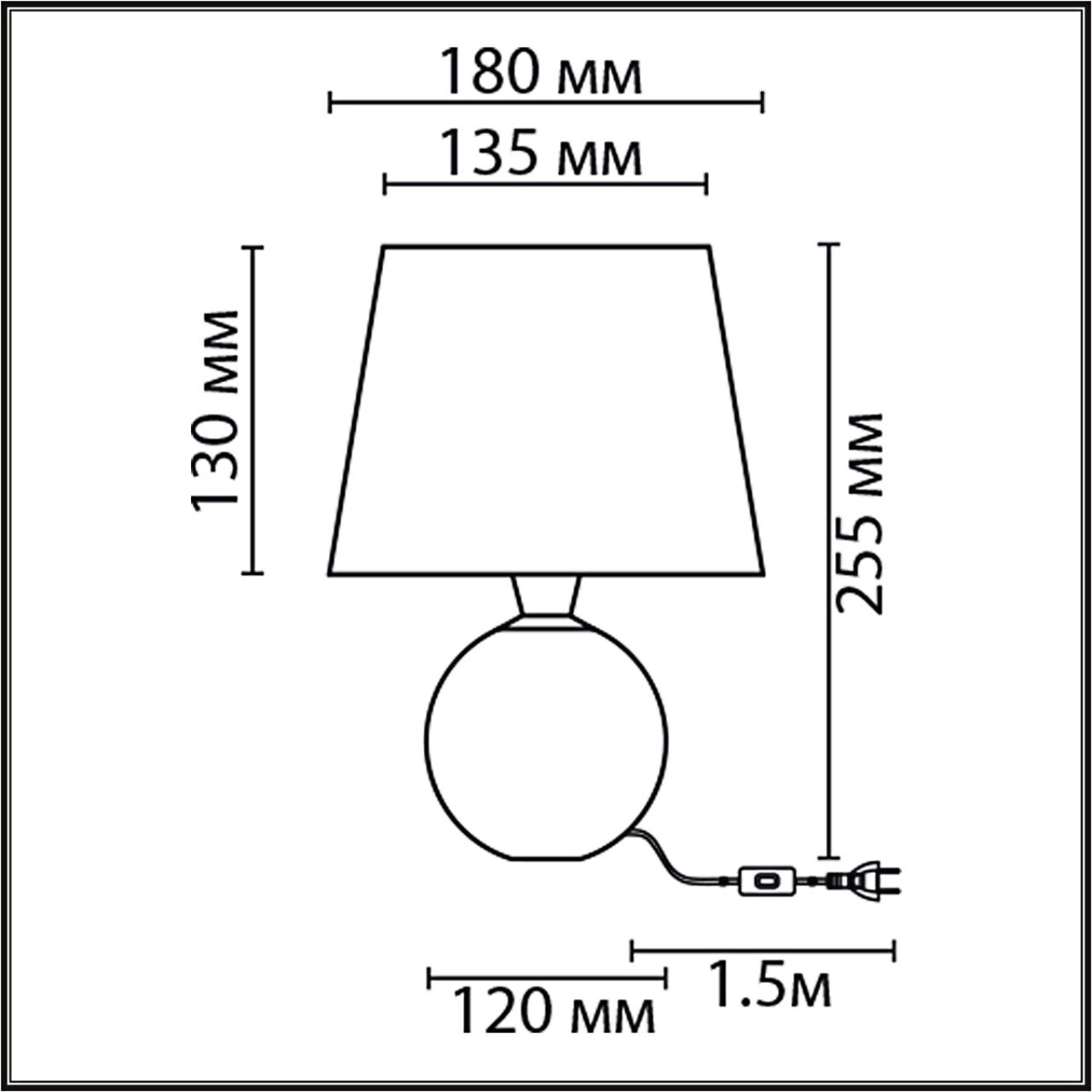 8215/1T CLASSI LN26 505 бежевый, керамика/текстиль Настольная лампа Е27 1*60W 220V TAREKA — изображение 2