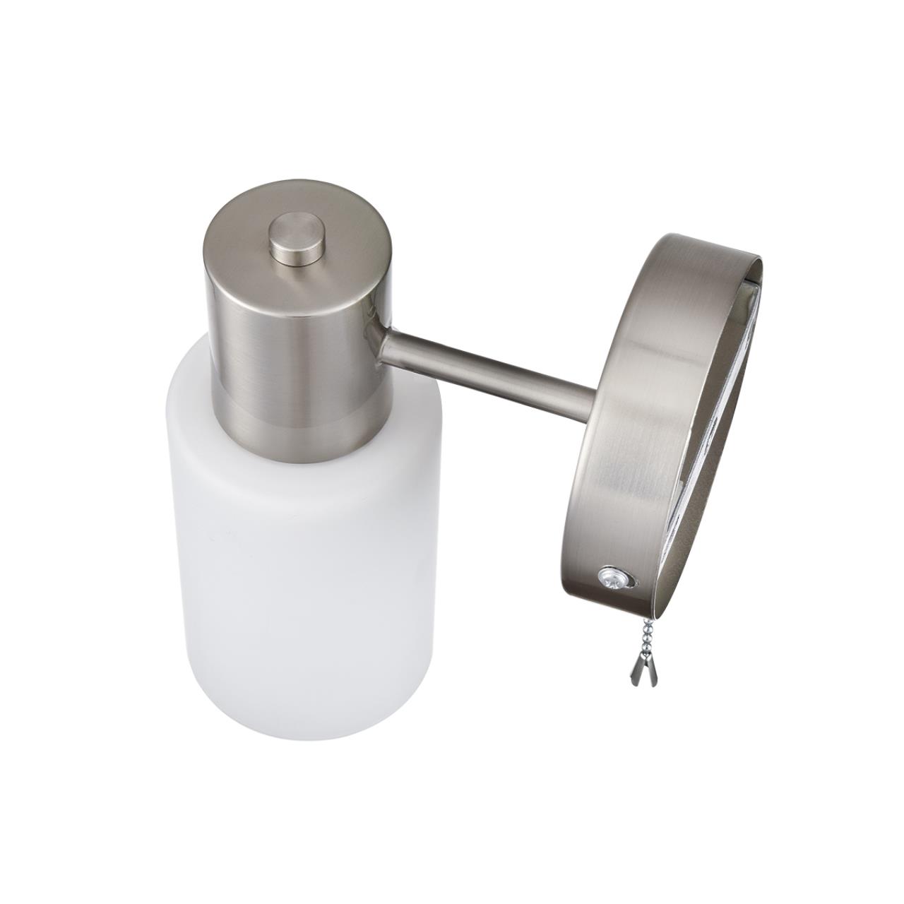 8099/1W COMFI LN26 105 никель/белый металл/стекло Бра Е14 1*40W 220V MAVE — изображение 2