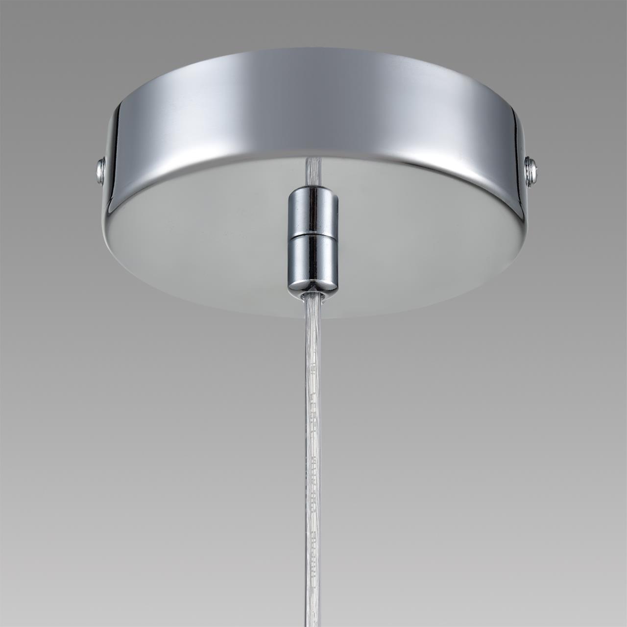 8102/1A COMFI LN26 408 хром/прозрачный металл/металл Подвес Е14 1*40W 220V ISHA — изображение 6