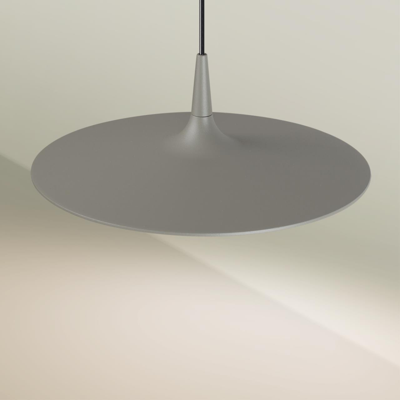 7038/12L HIGHTECH ODL25 000 серый/металл/акрил Подвесной светильник IP20 LED 12W 3000K AC90-260V SOMBRA — изображение 7