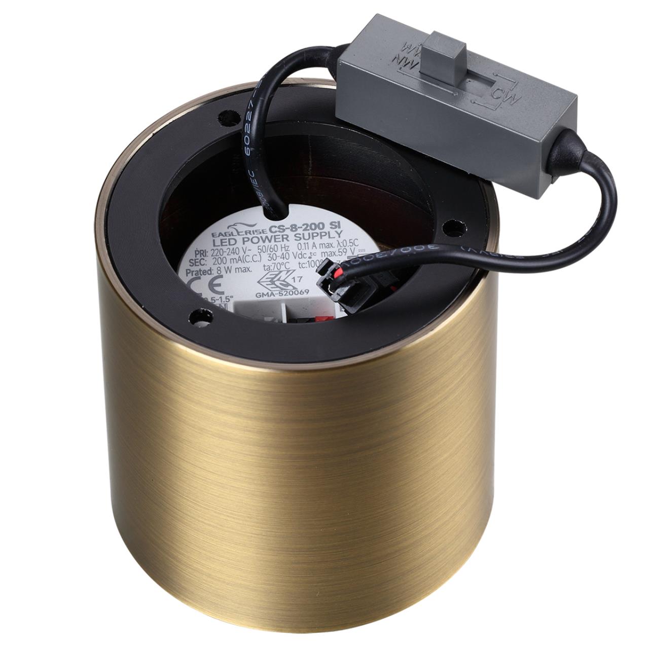 7128/8CL HIGHTECH ODL26 325 Потолочный светильник бронза/металл IP20 LED 8W 480Лм 3000K/4000K/6000K 120° 220-240V OBEN — изображение 3
