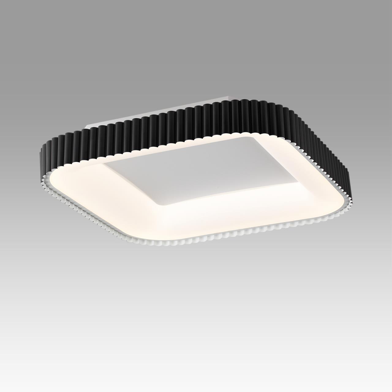 7768/56L AVRA LED SN 578 Светильник металл/белый/черный LED (56Вт+14Вт) 3000-6000K 500х500 IP43 пульт ДУ+подсветка SHARMEL — изображение 4