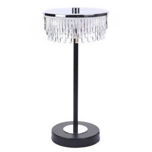 8204/1TL LEDIO LN26 531 серебро/черный/прозрачный, металл/акрил Настольная лампа LED 7W 4000К 220V SATIANA