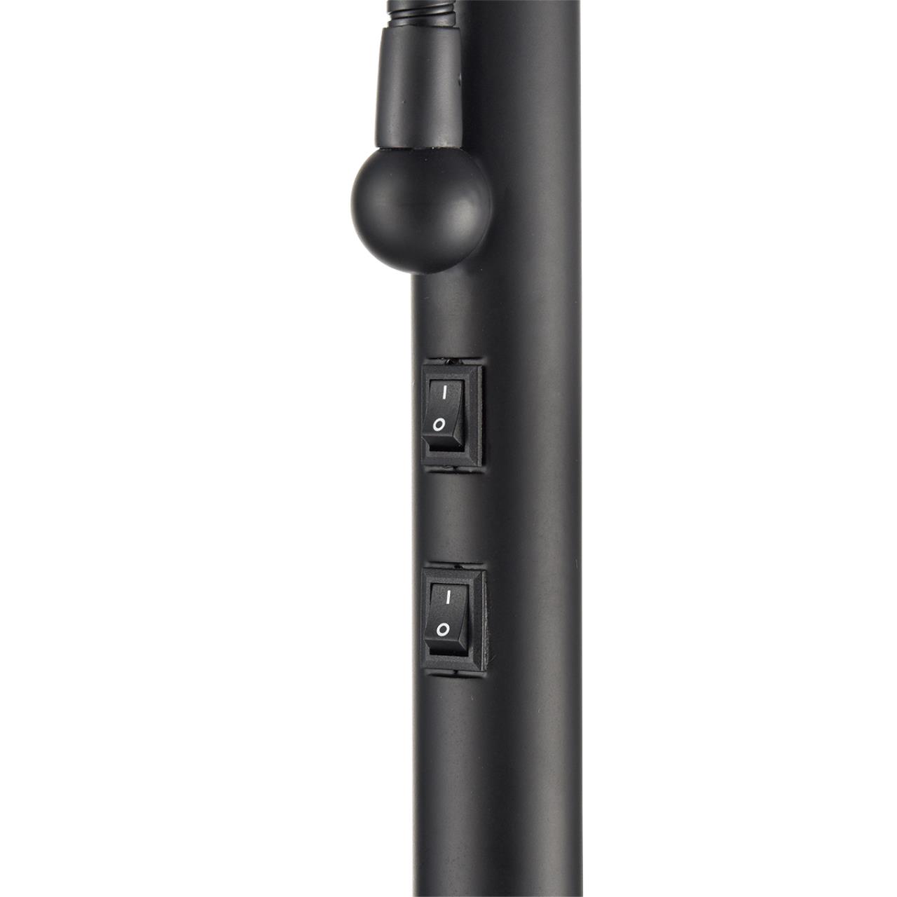 8042/2F MODERNI LN26 463 черный/бежевый, металл/текстиль Торшер Е27 1*60W + Е14 1*40W 220V KAYA — изображение 3