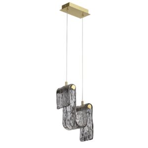 5106/11L L-VISION ODL26 549 брашинг/дымчатый металл/стекло Подвес LED x 11W 4000K FLOW