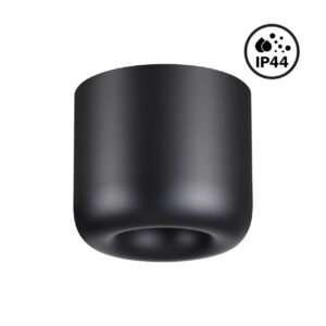 359440 OVER NT24 372 черный Светильник накладной влагозащищённый IP44 LED 10W 220-240V 3000K 650Лм LISSE