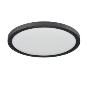 7788/24L MITRA LED SN 537 Светильник пластик/белый/черный LED 24Вт 3000/4000/6500К D300 IP44 CCT/датчик движения NEBULA BLACK