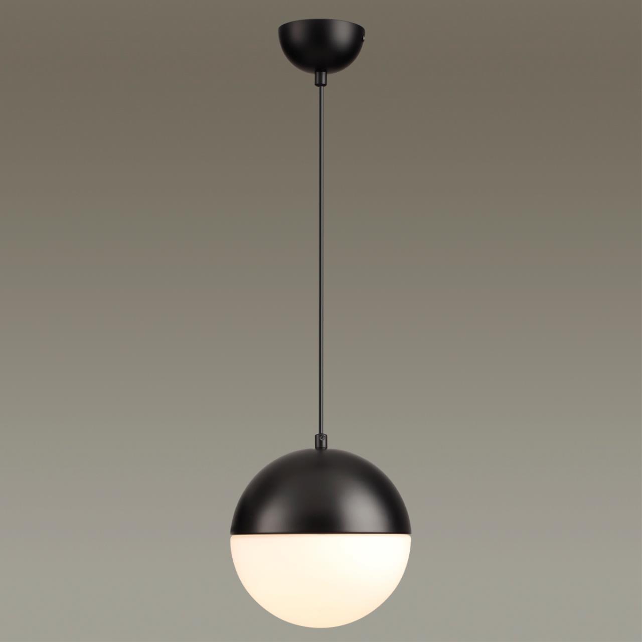 4958/1A PENDANT ODL22 393 черный/металл/белый/стекло Подвес E27 1*40W PINGA — изображение 5