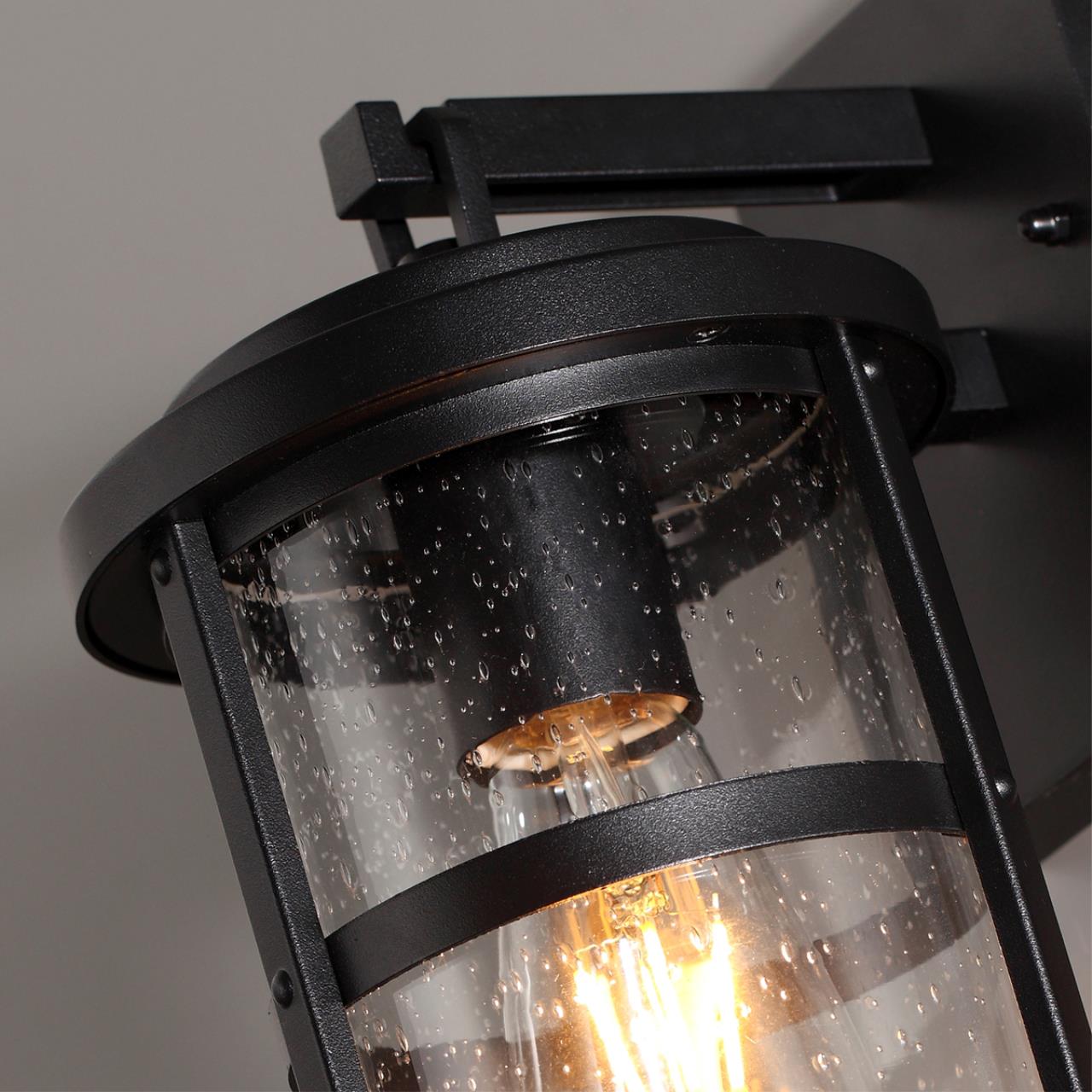 4964/1W NATURE ODL22 715 черный/стекло Ландшафтный настен.светильник E27 1*60W IP44 MAGUS — изображение 6