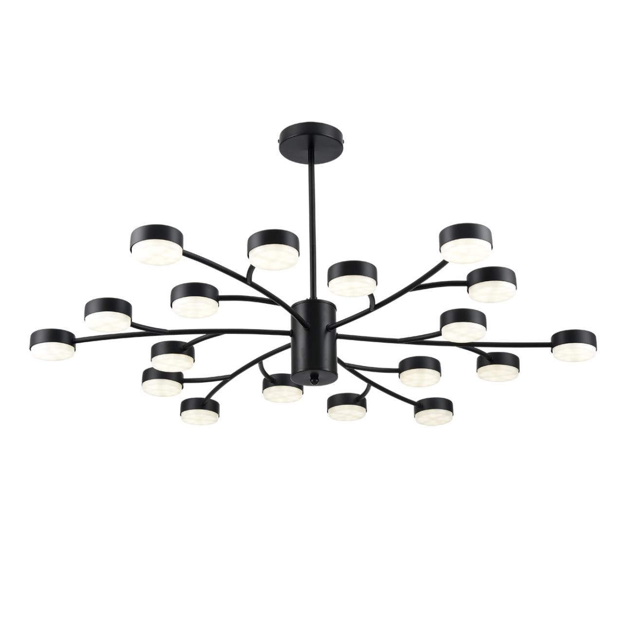 8117/18 COMFI LN26 235 черный, металл Люстра LED GX53 18*7W 220V TORINA — изображение 5