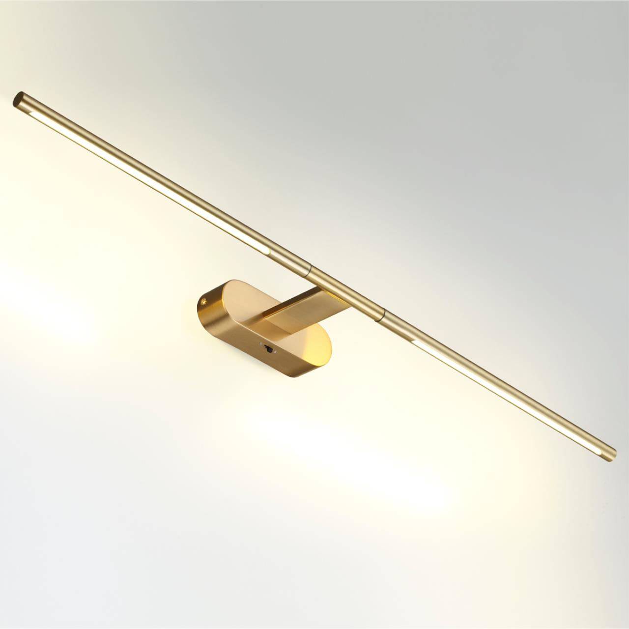 6635/9WL HIGHTECH ODL24 483 металл/античная бронза/акрил Настенный светильник IP20 LED 8W 3000K/3800K/5100K (перекл ч/з тумблер) 220V ALEDO — изображение 4