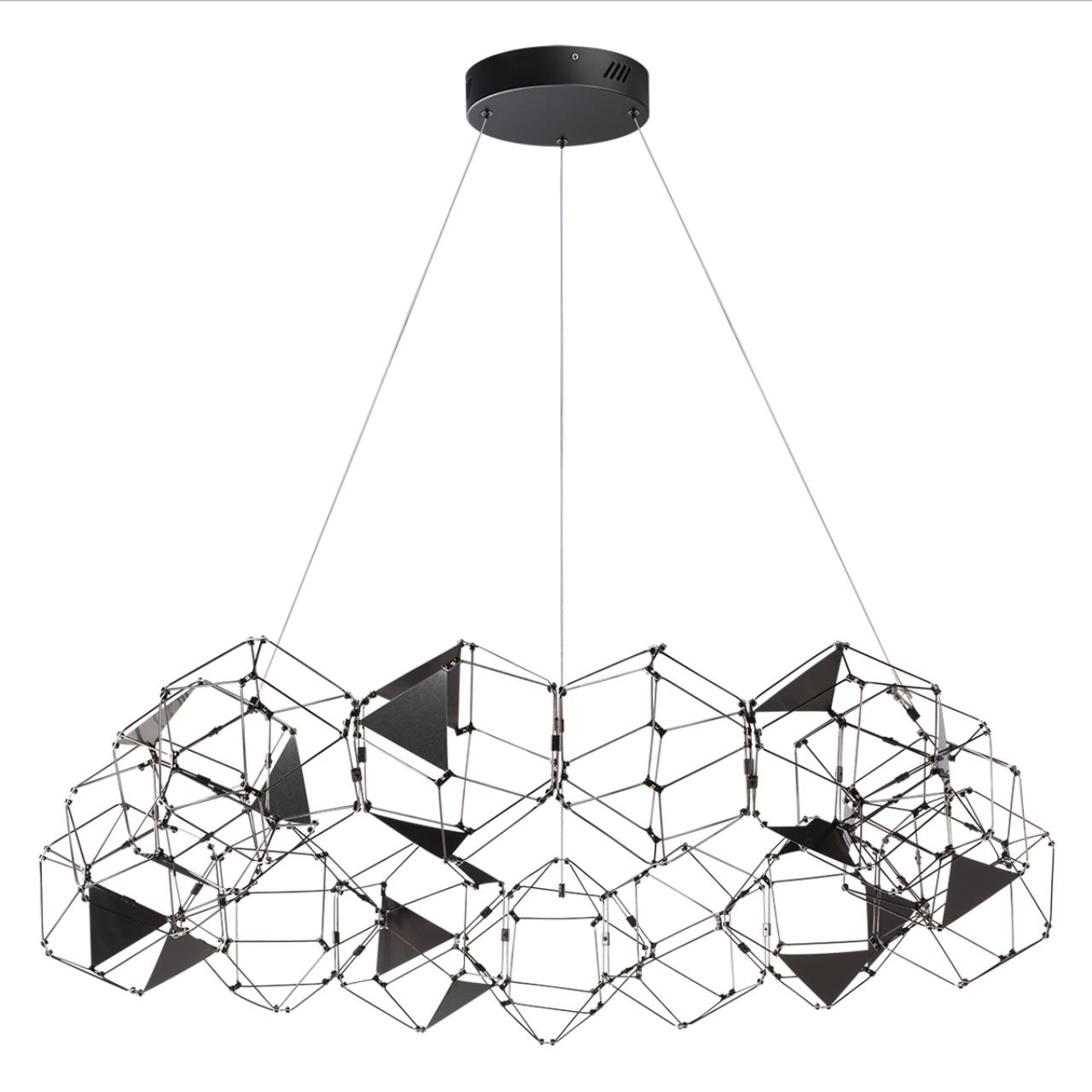 5087/68L L-VISION ODL25 293 черный хром/металл Люстра LED 68W 4000K 3740Лм TRELLIS