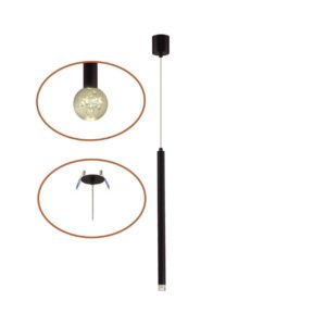 4373/3LA HIGHTECH ODL26 279 Подвесной светильник черный/хрустальн. стекло/металл IP20 LED 3W 400Лм 3000K 220-240V FIANO