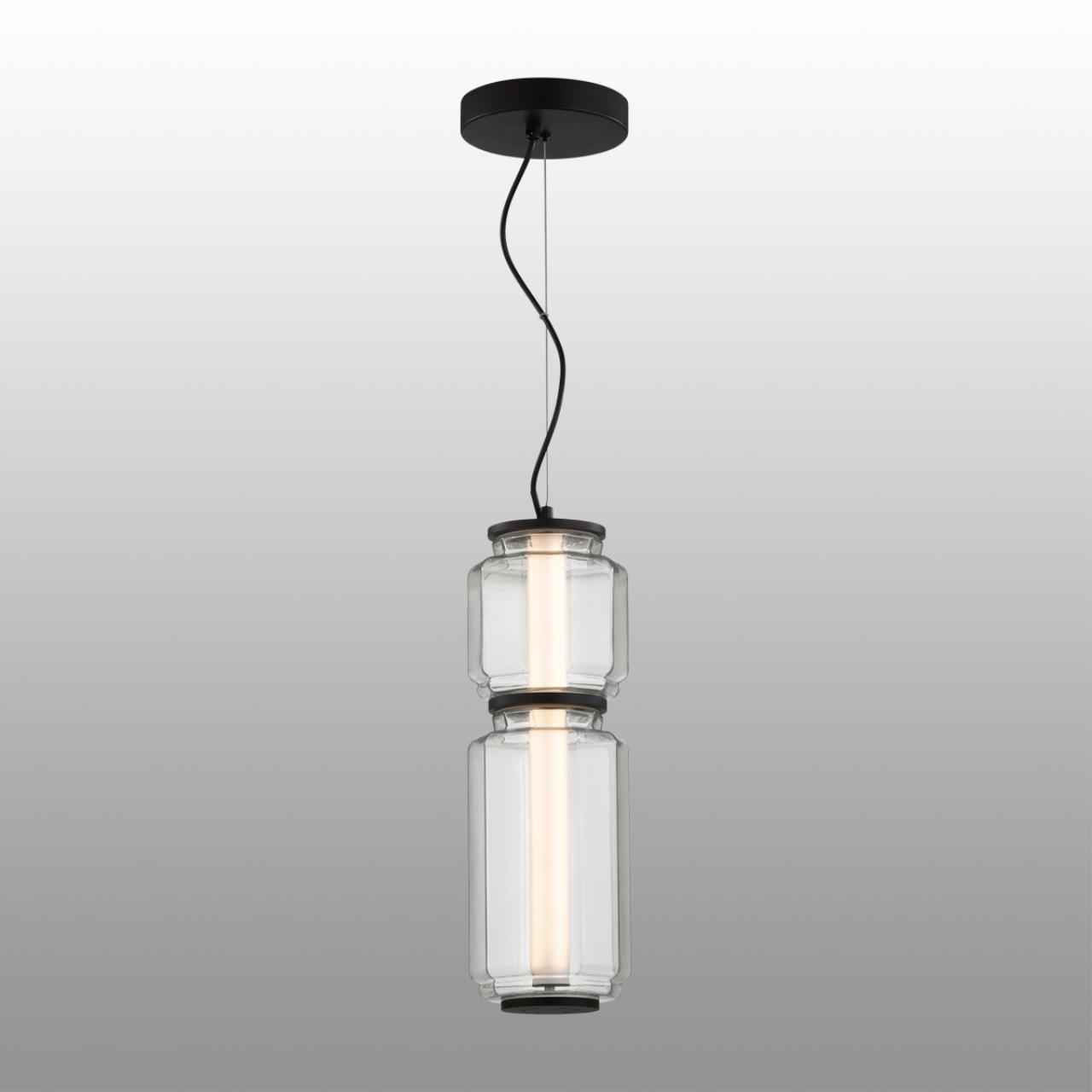 5409/20L HIGHTECH ODL_EX24 105 черный/прозрачный/металл/стекло/акрил Подвес LED 20W 3000K 1480Лм JAM — изображение 5