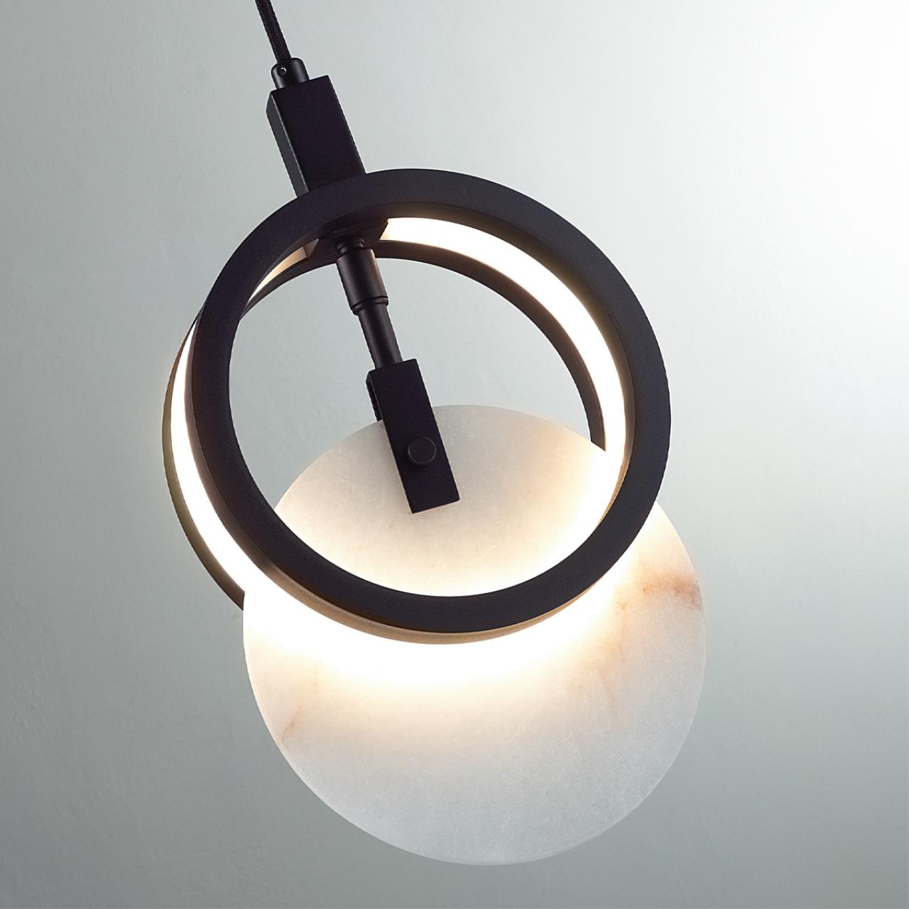 5422/17L HIGHTECH ODL_EX25 083 черный/металл/алебастр Подвес LED 17W 3000K 986Лм MERCURY — изображение 6