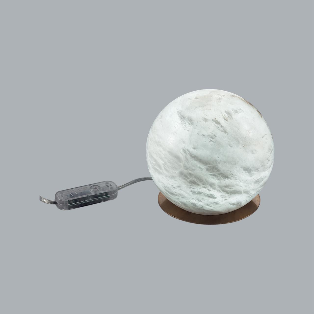 6685/8TL L-VISION ODL25 195 Настольный светильник бронзовый/металл/алебастр IP20 LED 8W с тумблером 3000/4000/6000K на выкл. 220V MARBELLA — изображение 4