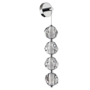 5084/17WL L-VISION ODL25 561 хром/прозрачный/металл/акрил Бра LED 17W 4000K 850Лм JEMSTONE