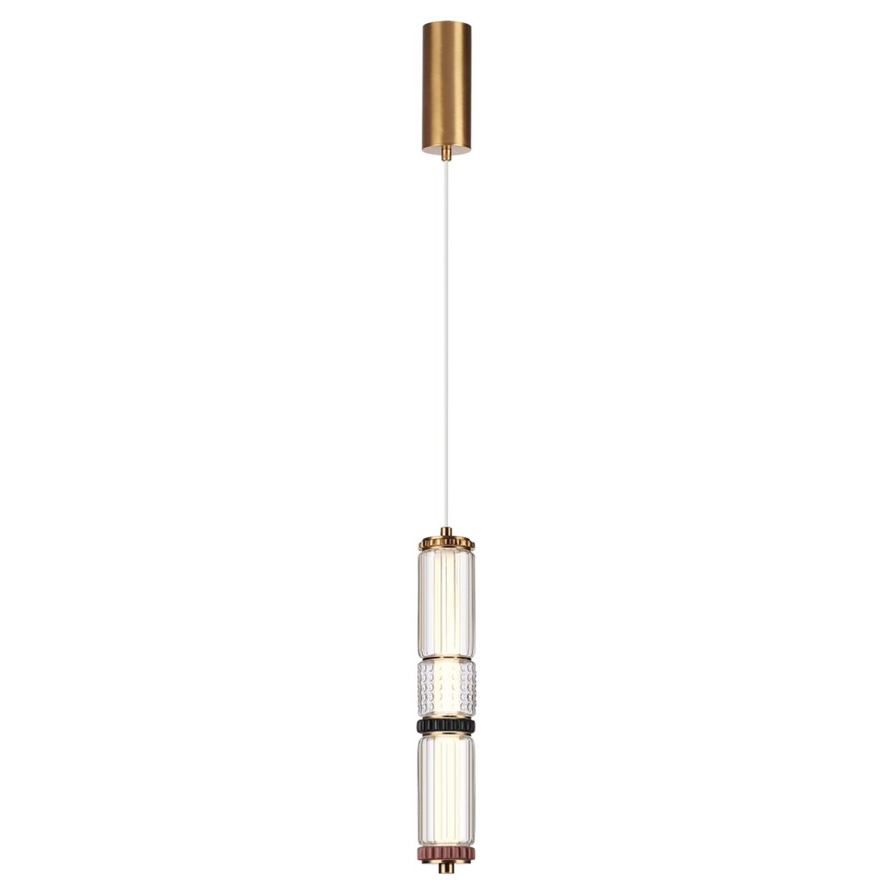 5455/12L L-VISION ODL_EX26 043 сатин.латунь/терракот/черный Подвес LED 12W 4000K COLLIER — изображение 4