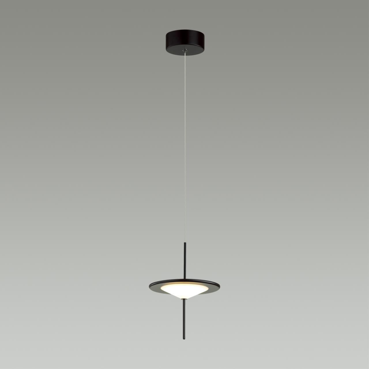 5012/10L L-VISION ODL23 389 черный/белый матовый металл/акрил Подвес LED 10W 3000K STEKA — изображение 5