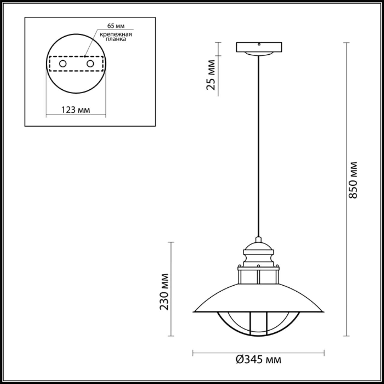 4164/1 NATURE ODL19 705 коричневый/прозрачный Подвес IP23 E27 1*60W DANTE — изображение 3