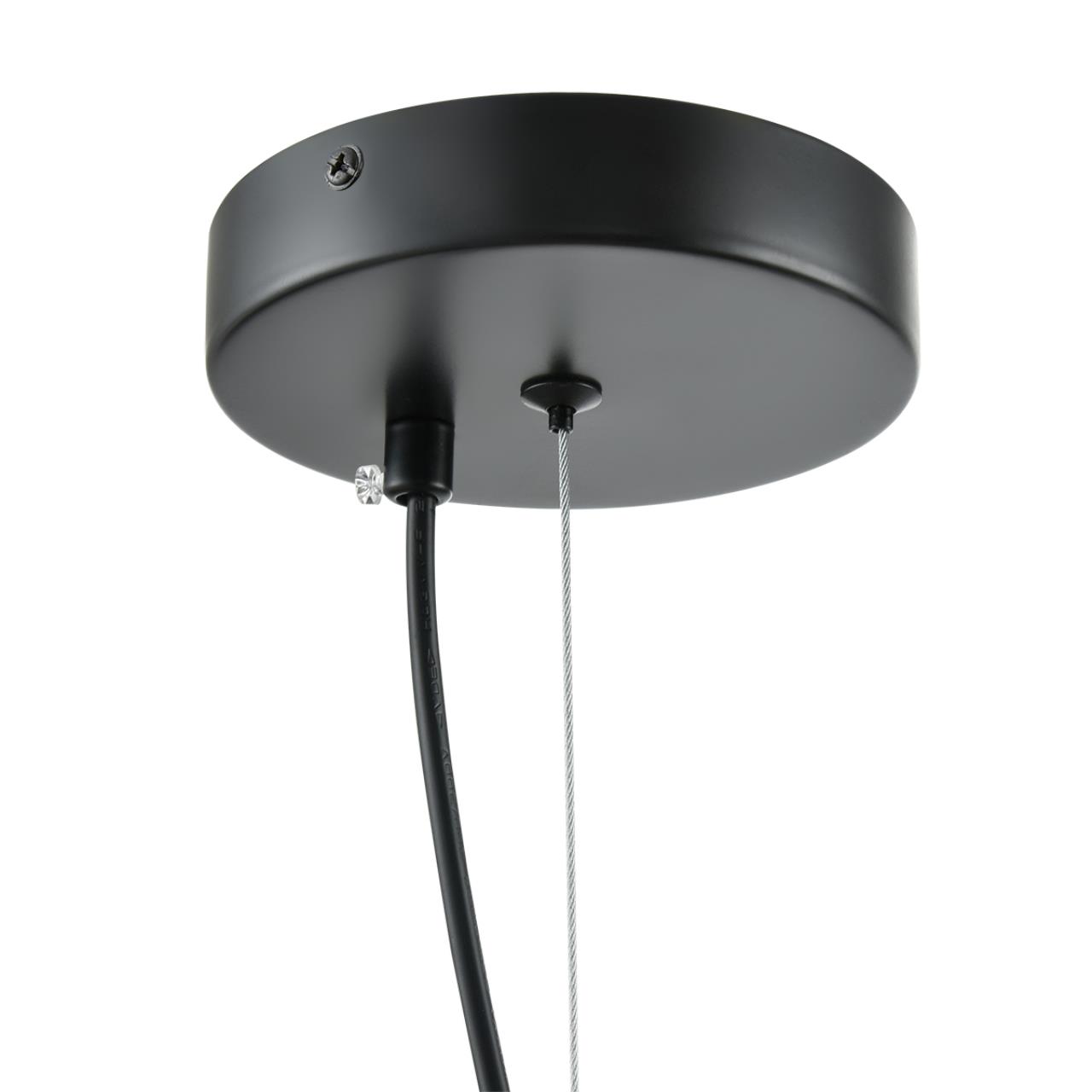 6595/4A MODERNI LN26 217 черный/прозрачный, металл/стекло Подвес E27 4*60W 220V CORNE — изображение 8