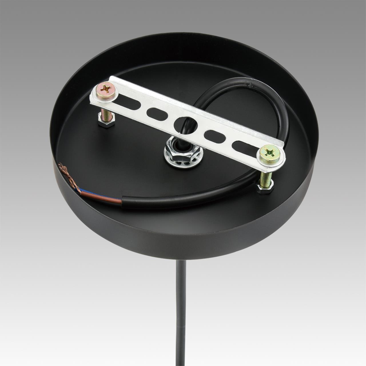 8057/1A SUSPENTIONI LN26 395 черный/смоки металл/стекло Подвесной светильник E27 1*60W 220V ELENIKA — изображение 7