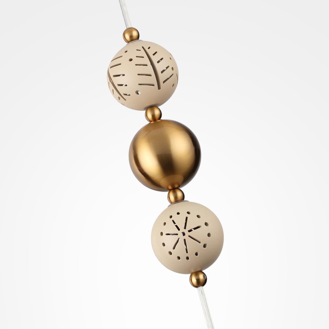 5444/1 PENDANT ODL_EX26 031 бежевый/античная бронза/металл/керамика Подвес E27 1*40W KARELIA — изображение 7