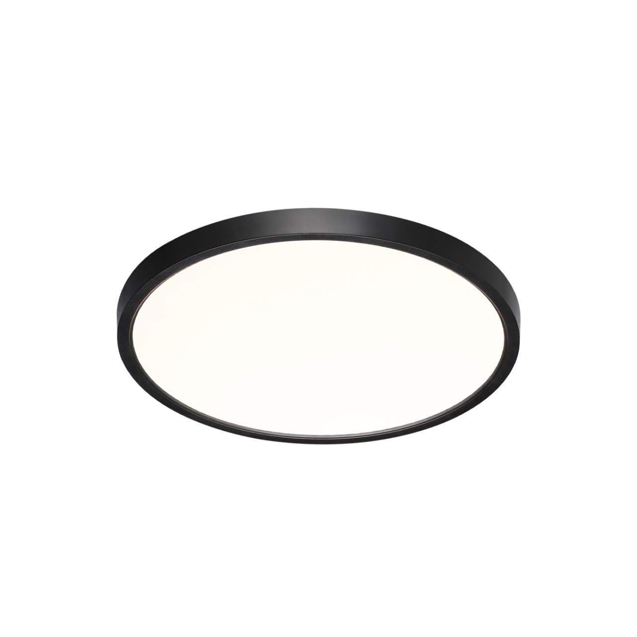 7660/24L MITRA LED SN 554 Светильник пластик/белый/черный LED 24Вт 3000/4000K D300 IP40 ALFA BLACK — изображение 6