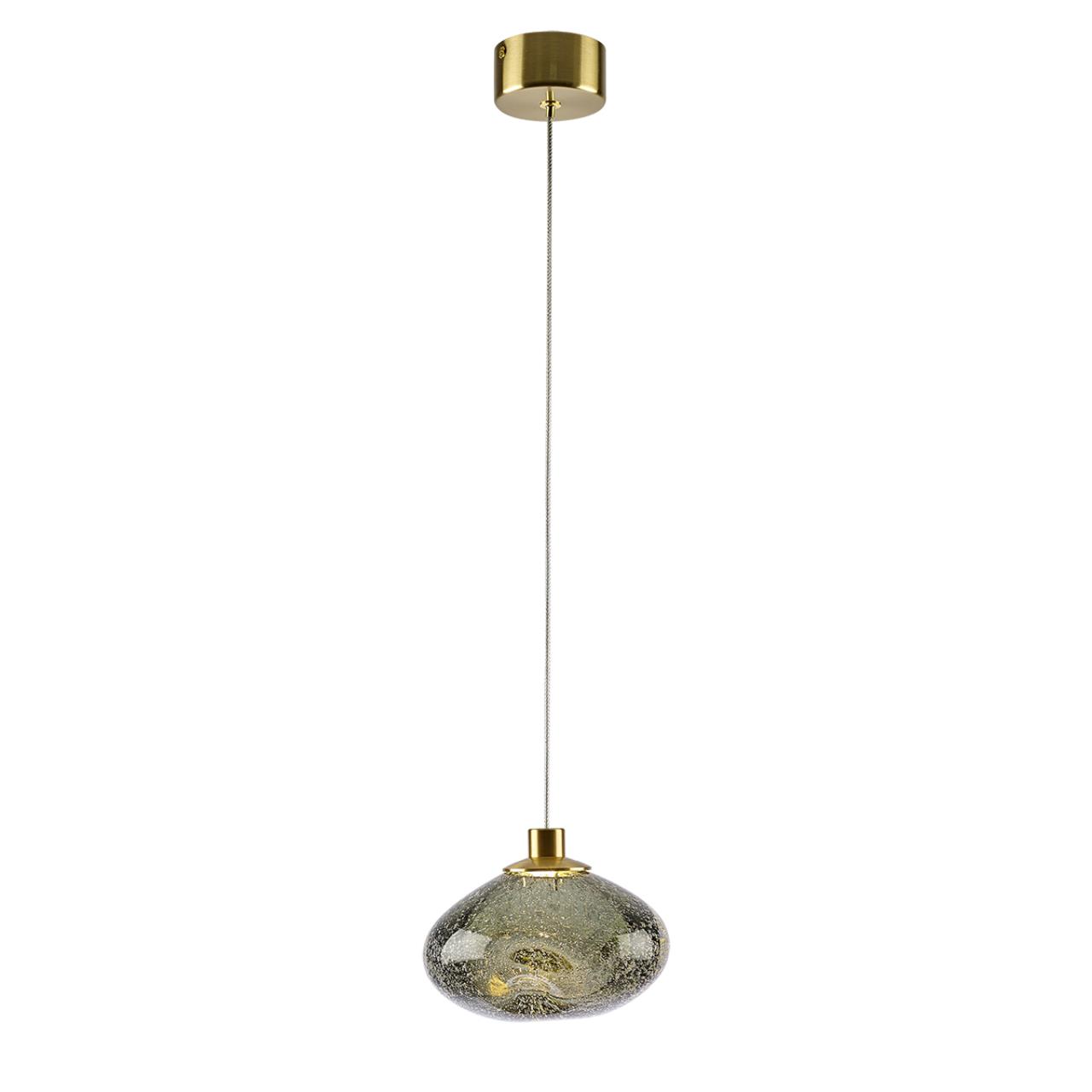 7045/4L L-VISION ODL25 249 Подвесной светильник зеленый/бронз/металл/стекло IP20 LED 4W 3000K 220V MELA