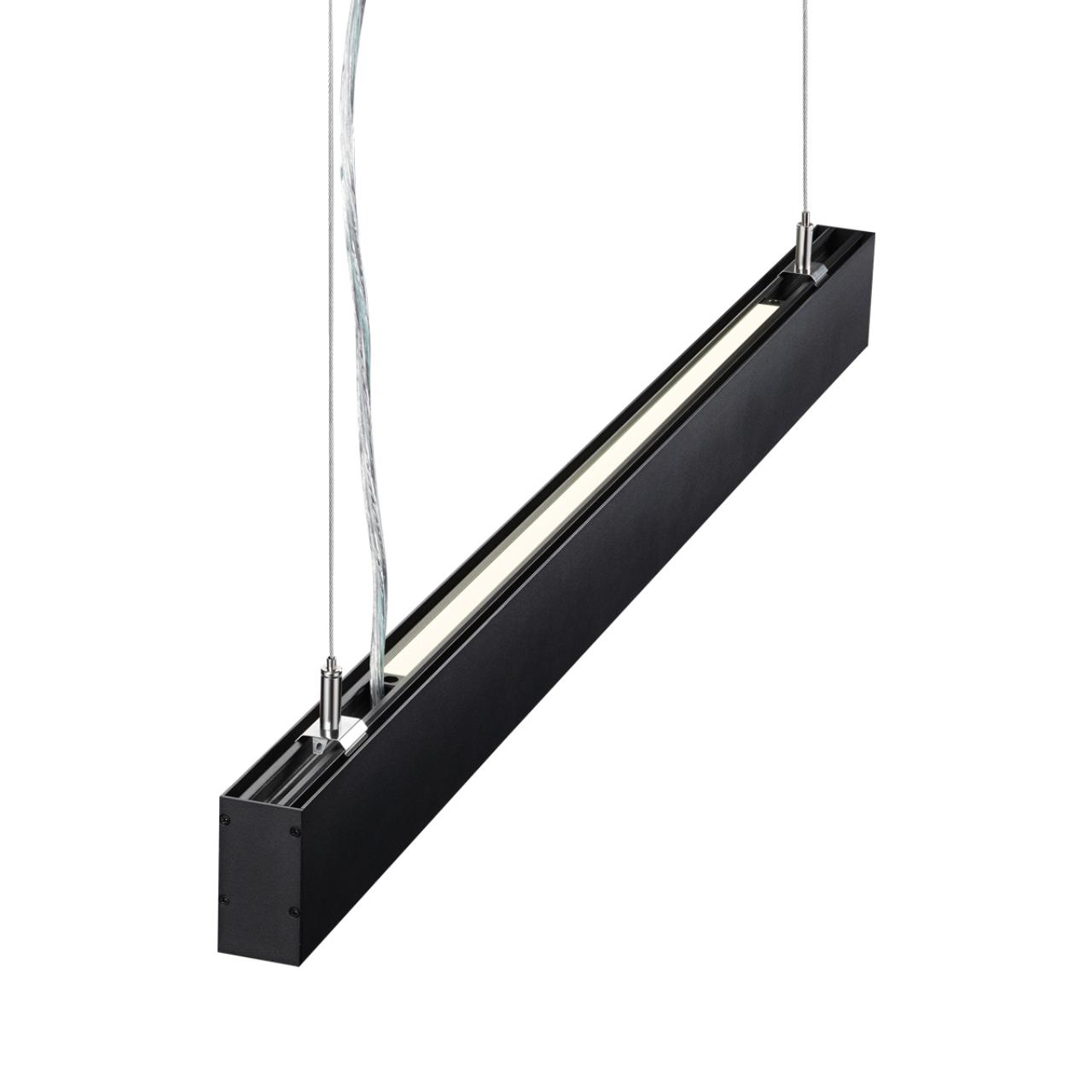 358880 OVER NT22 406 черный Светильник подвесной светодиодный (длина подвесов 1,2м) IP20 LED 4000K 30W вниз + 12W вверх 220V ITER — изображение 3