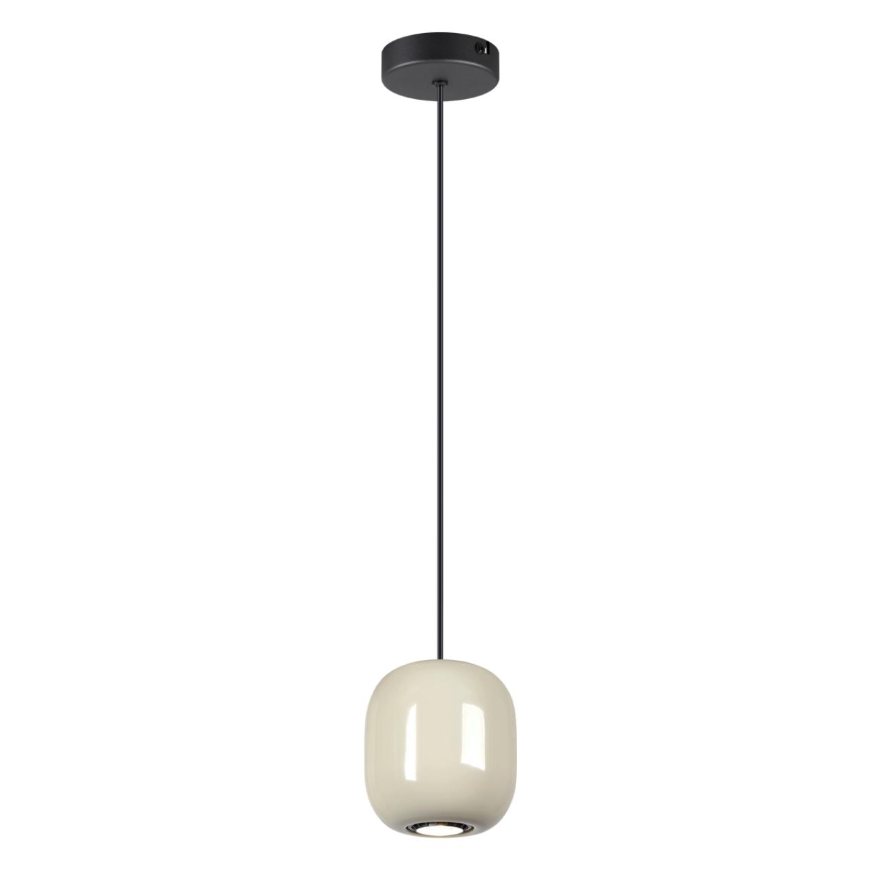 5053/1A PENDANT ODL24 375 черный/цвет слонов.кости//металл Подвес GU10 LED 4W OVALI — изображение 3