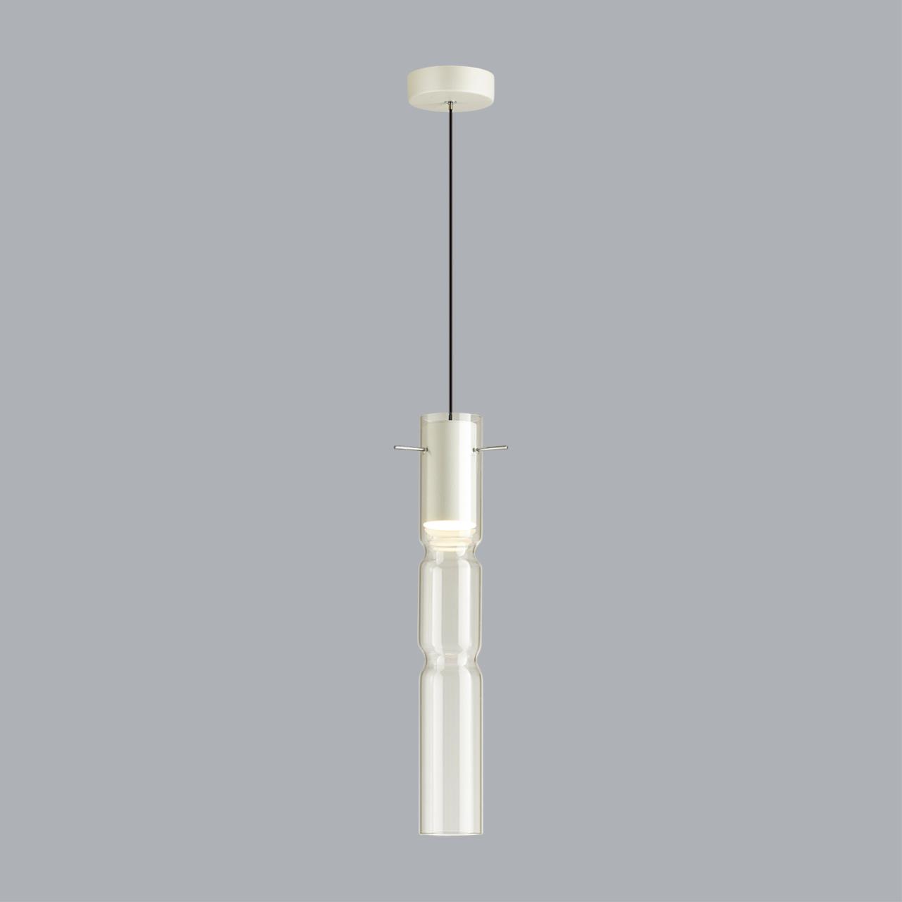 5059/5LB PENDANT ODL24 385 белый/прозрачный/металл/стекло Подвес LED 5W 3000K SCROW — изображение 4