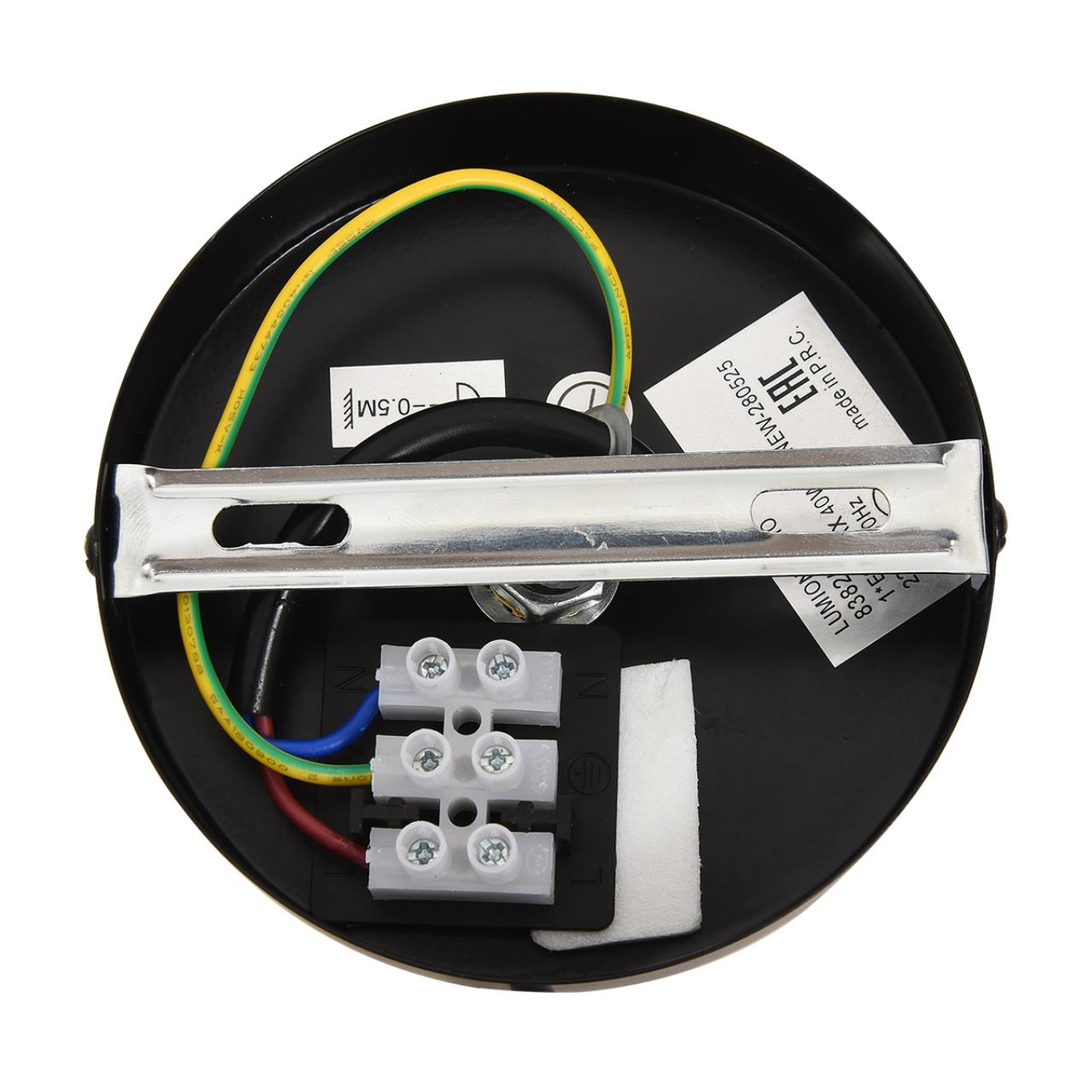 8383/1 ECO LN26 324 черный/бежевый, металл/бамбук Подвес E27 40W 220V CHAKRA — изображение 4