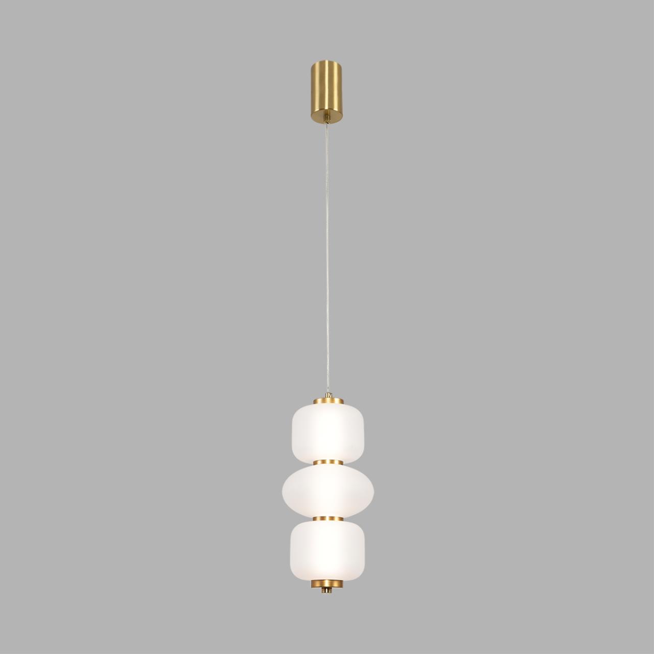 8324/25L LEDIO LN26 377 бронза/белый, металл/стекло Подвес LED 10W 4000K 220V TAISHA — изображение 4