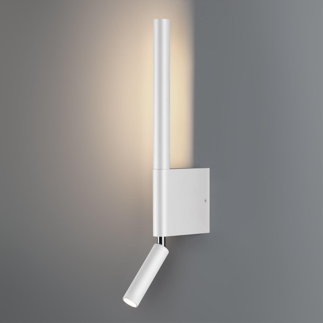 359435 OVER NT24 356 белый Светильник настенный с выключателем IP20 LED 5W+3W 220-240V 3000K 320Лм FERMO — изображение 5