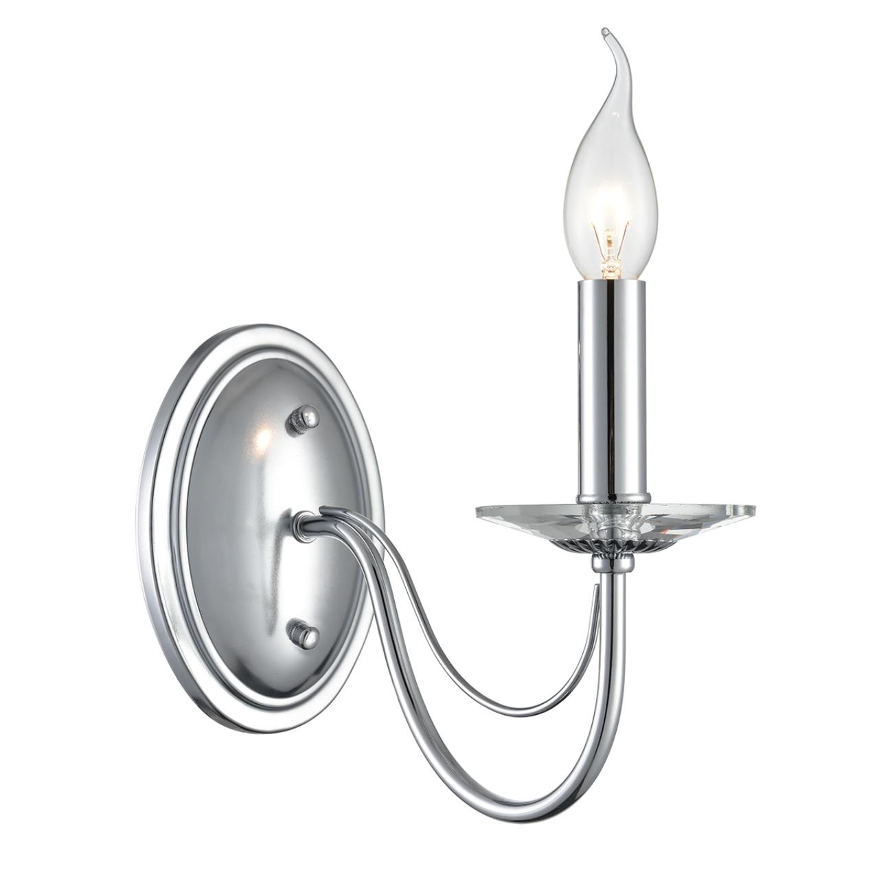 8034/1W CLASSI LN26 082 металл/стекло, хром/прозрачный Бра E14 1*40W 220V INCANTO — изображение 5