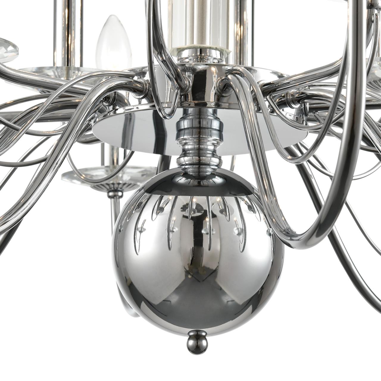 8034/16 CLASSI LN26 082 хром, металл/стекло Люстра подвесная Е14 16*40W 220V INCANTO — изображение 2