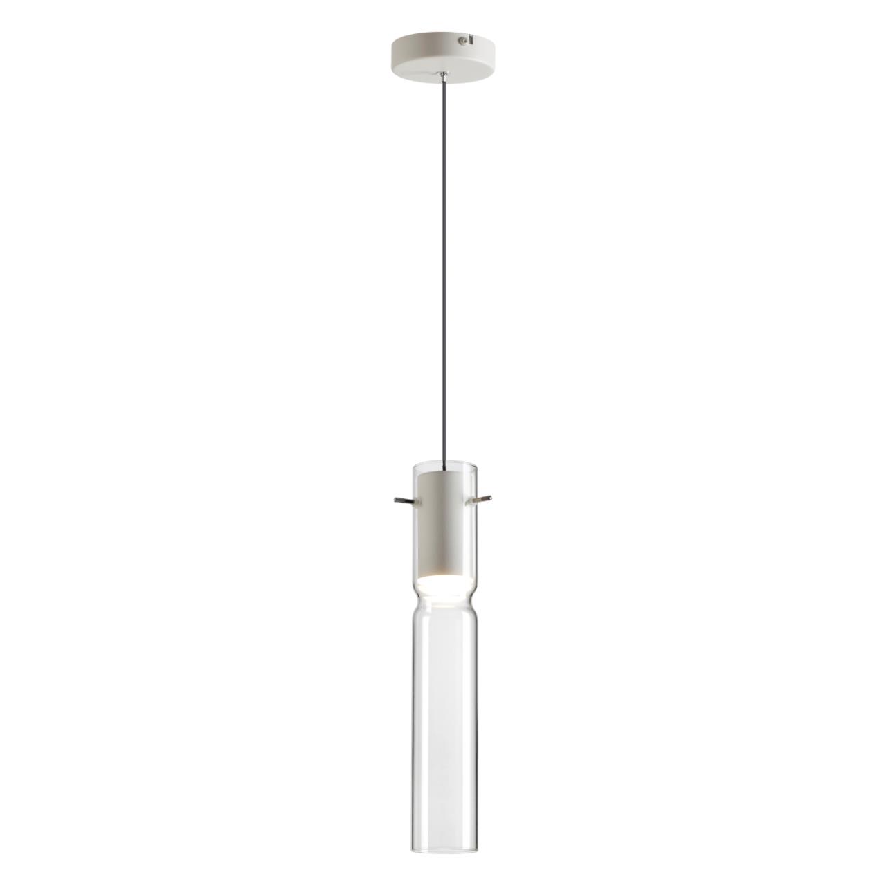 5058/5LB PENDANT ODL24 385 белый/прозрачный/металл/стекло Подвес LED 5W 3000K SCROW — изображение 3