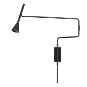 7031/1W HIGHTECH ODL25 271 Настенный светильник с выкл. черный/металл IP20 GU10 LED 10W 220V IZZY
