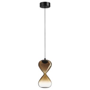 5094/4LA PENDANT ODL25 357 черный/золотой градиент/прозрачн./металл/стекло Подвес LED 4W 4000K 388Лм GLESSI
