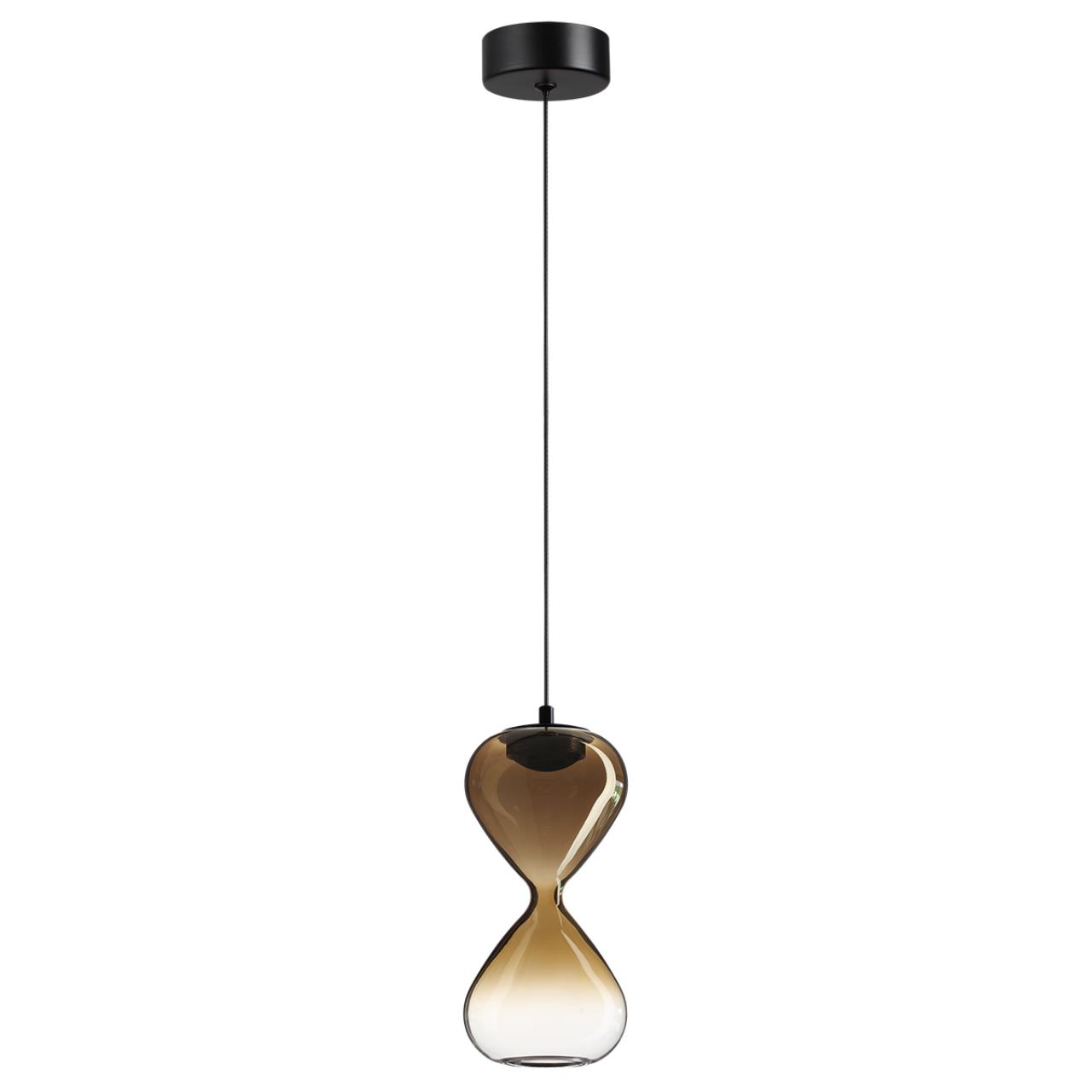 5094/4LA PENDANT ODL25 357 черный/золотой градиент/прозрачн./металл/стекло Подвес LED 4W 4000K 388Лм GLESSI