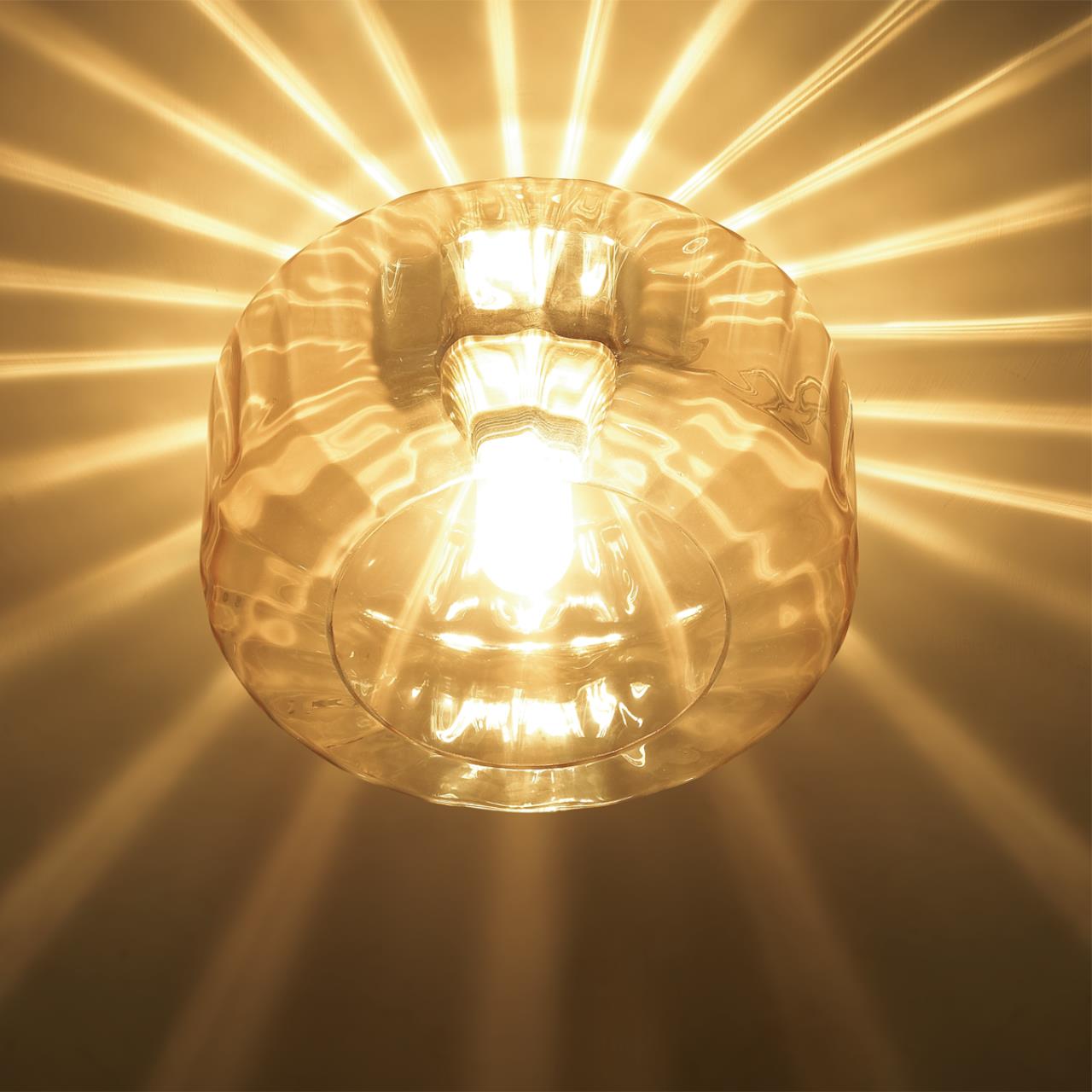 4747/1C PENDANT ODL21 409 янтарный/бронзовый Светильник потолочный E27 1*60W BINGA — изображение 5