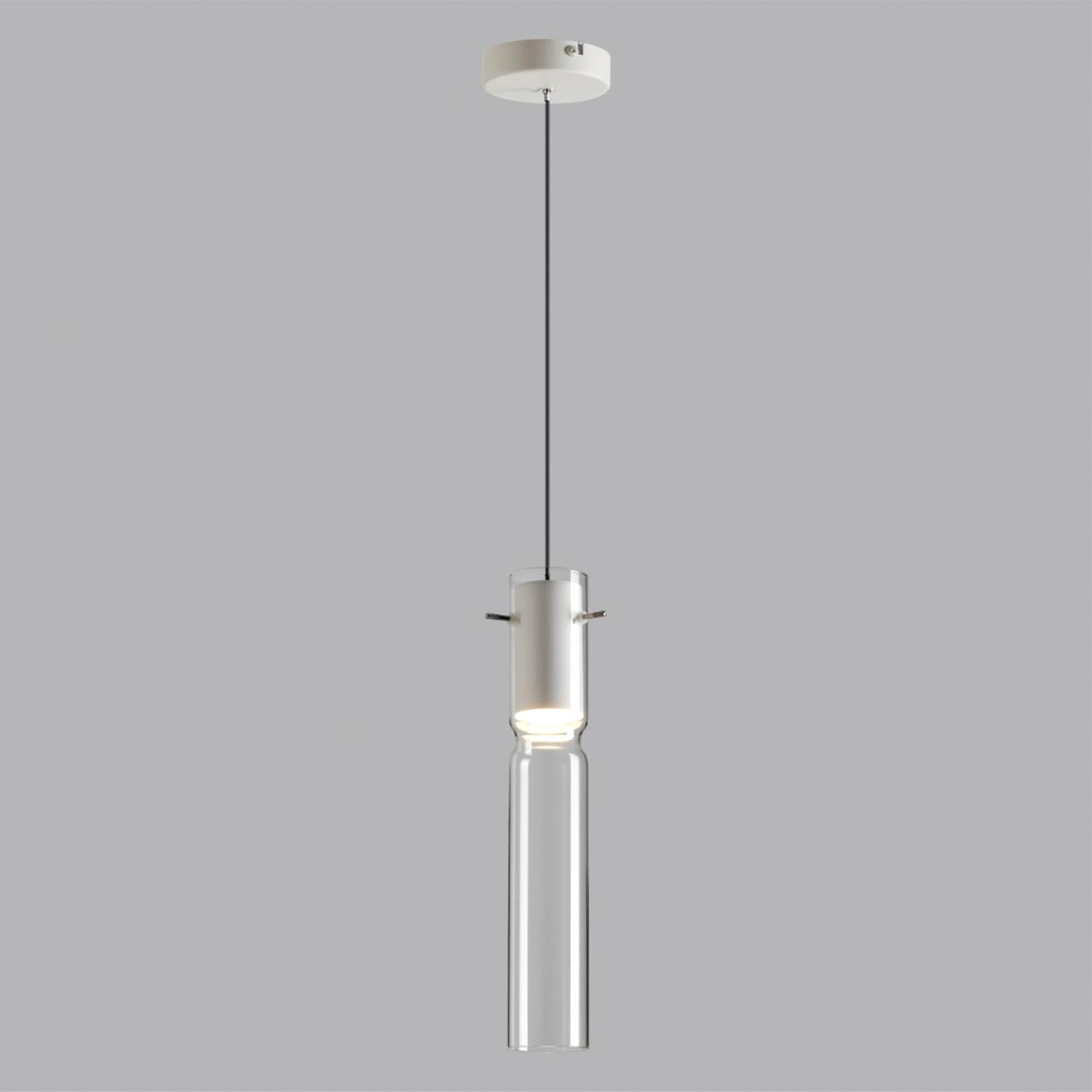 5058/5LB PENDANT ODL24 385 белый/прозрачный/металл/стекло Подвес LED 5W 3000K SCROW — изображение 4